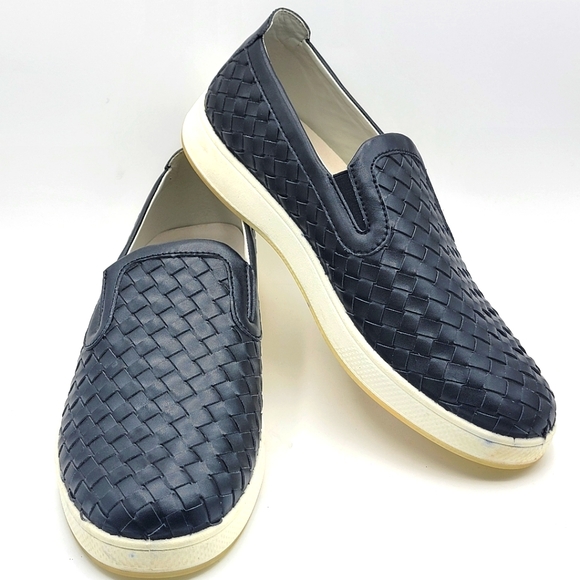 Aureus Other - Like NEW!!!! Men's Aureus Navy Woven Vegan Leather Slip-on Shoes Size 11. #1211